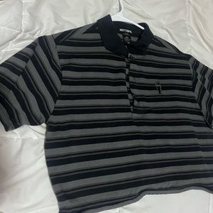 HOT TOPIC CROPPED STRIPED TEE • coffin oversized crop